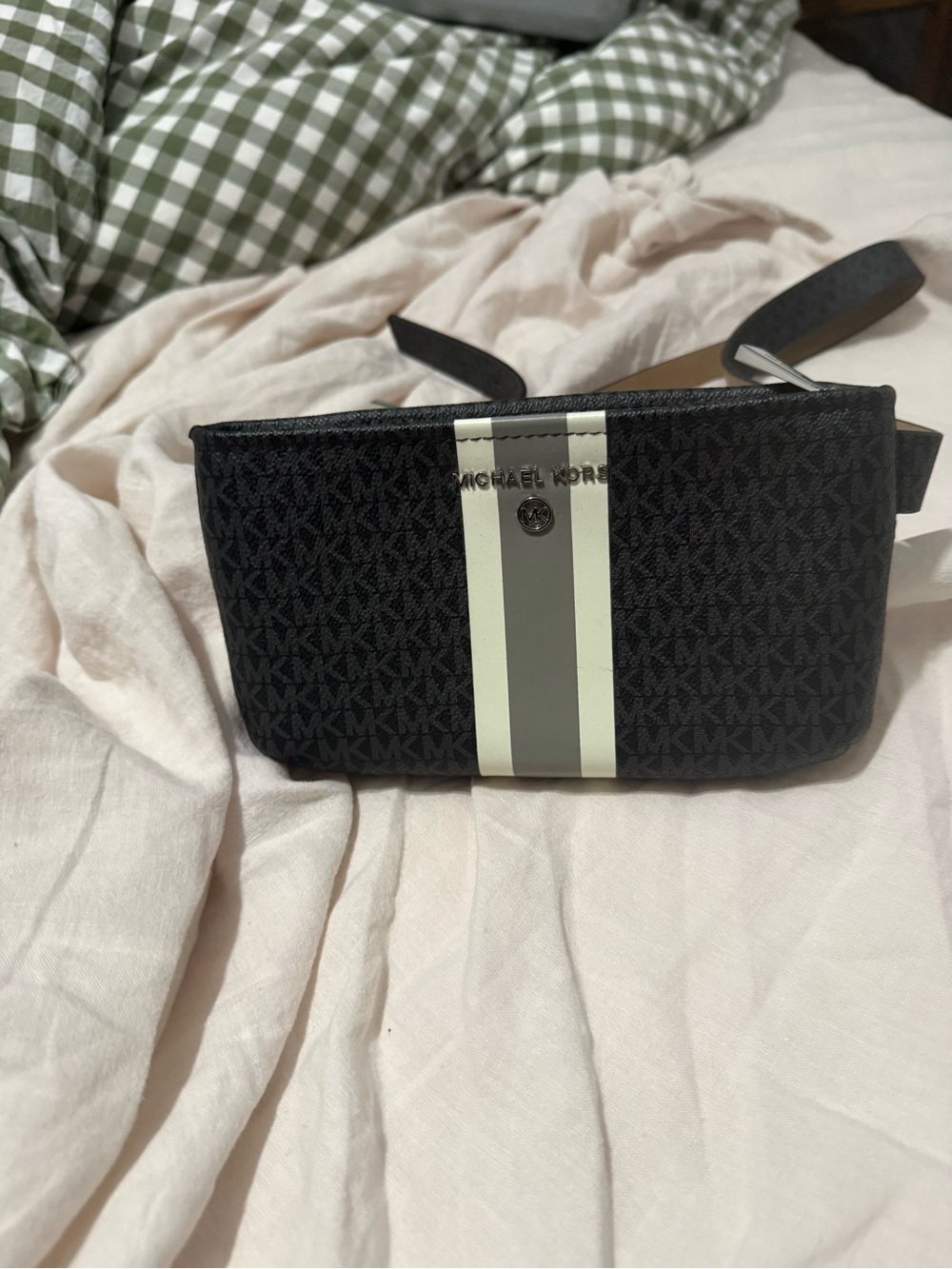 Michael Kors Black Monogram Belt Bag